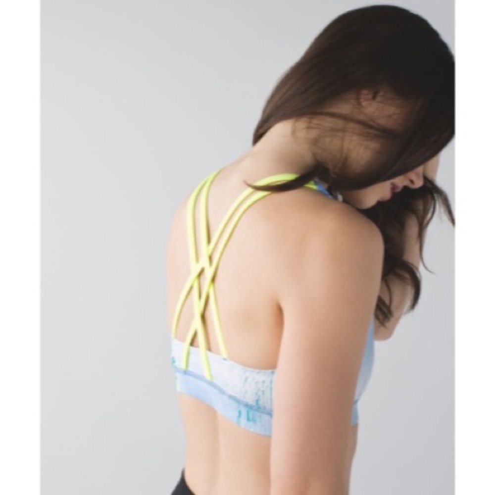 Lululemon Energy Bra - Wind Chill White Lullaby / Ray Size 10